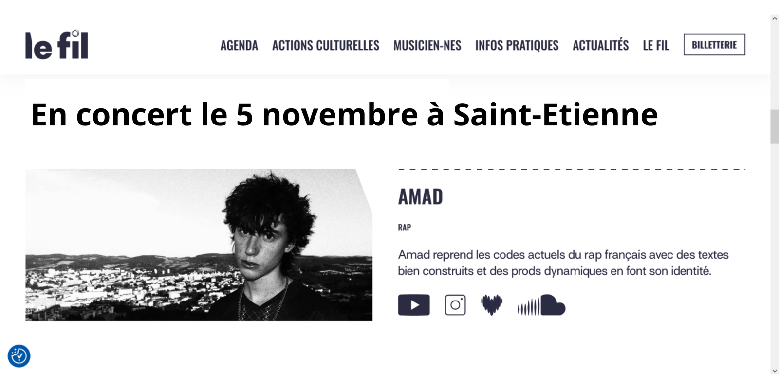 Concert le 5 novembre !